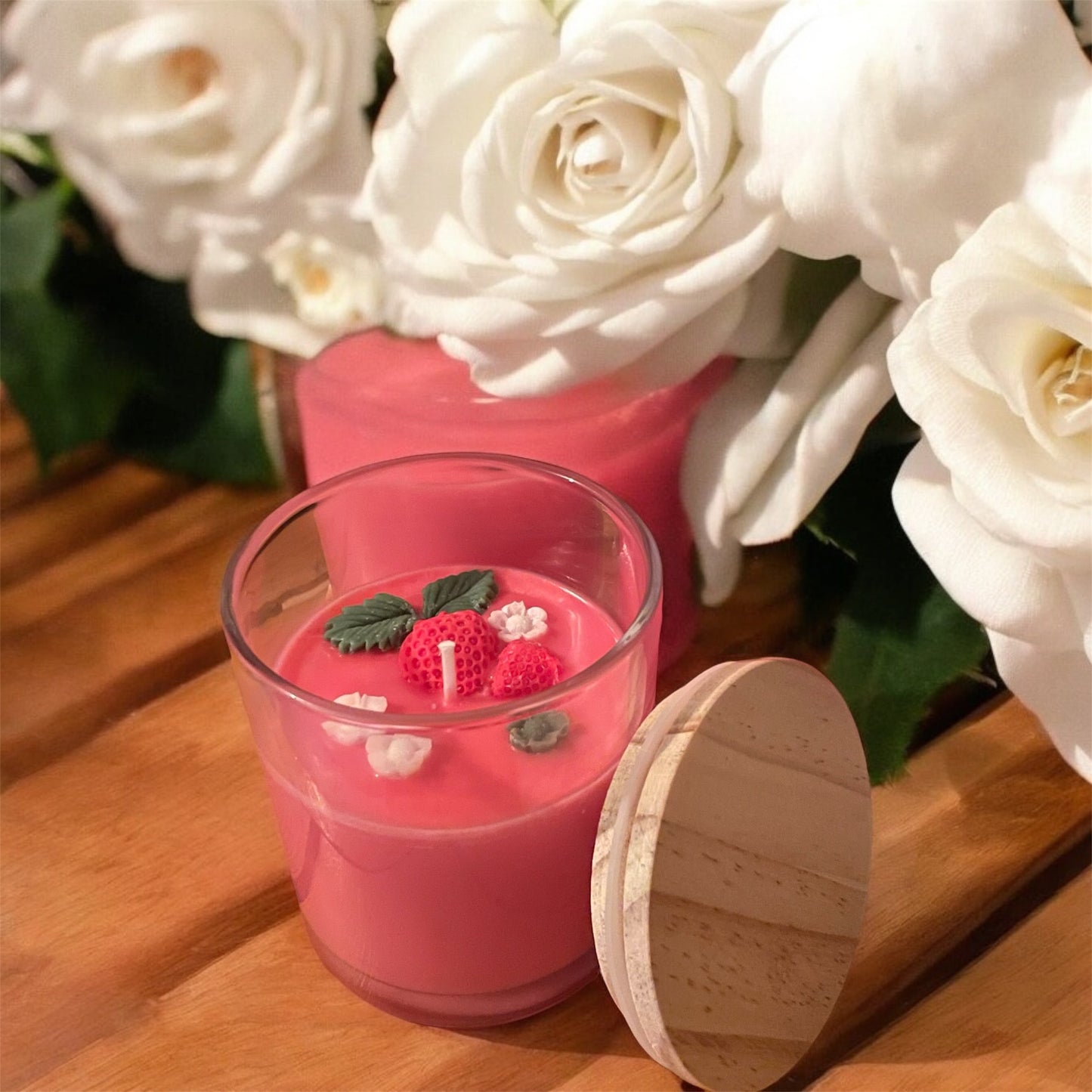 Bougie - Fleur du fraisier